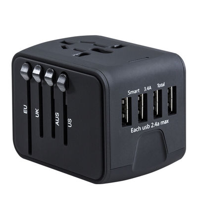 USB AC/DC Adapter 4 USB Power Adapter Electric Plug Adapter